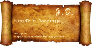 Huszár Dorottya névjegykártya