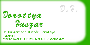 dorottya huszar business card